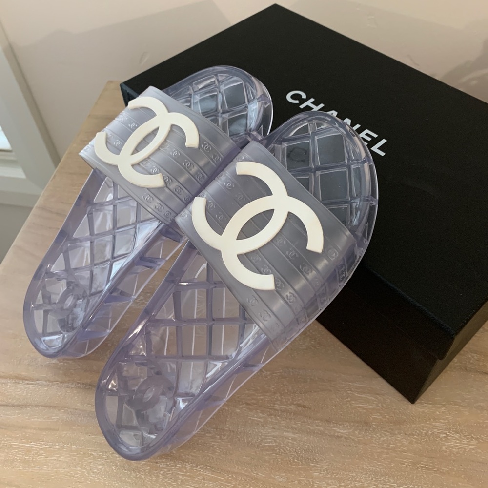 Chanel Jelly Slides - Size 9